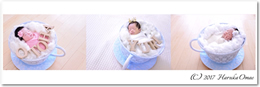おひるねアート　ニューボーンフォト