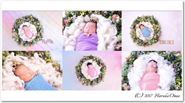 おひるねアート　ニューボーンフォト