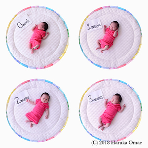 おひるねアート　ニューボーンフォト