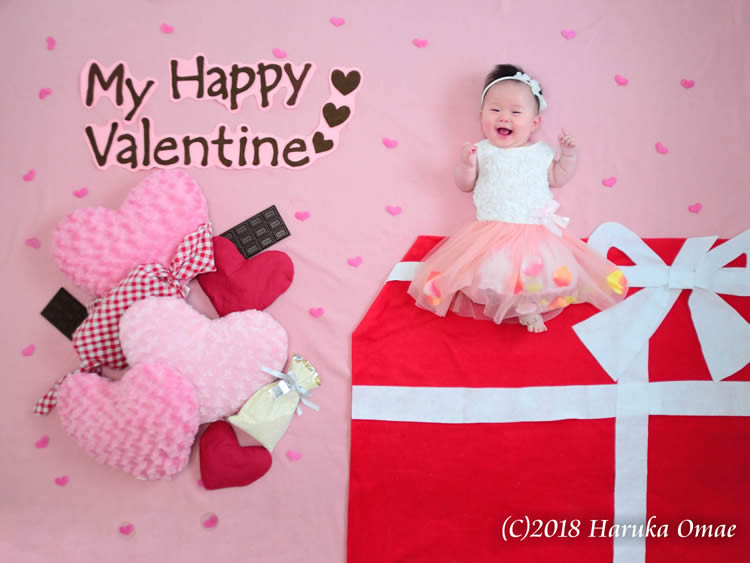 1月 バレンタインのおひるねアート